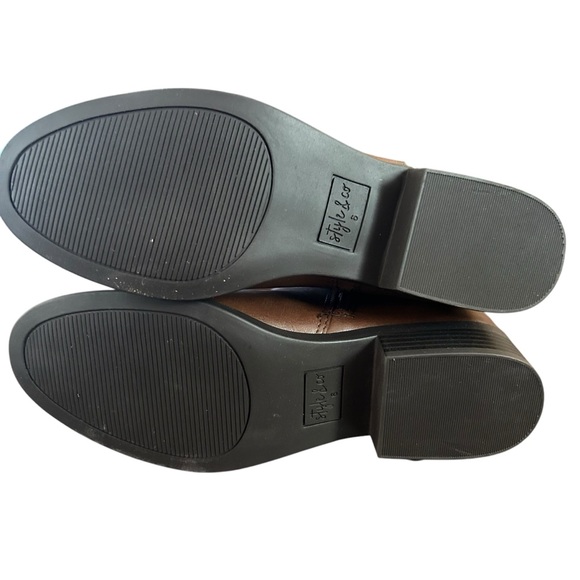 Style & Co Charlaa Buckled Over-The-Knee Wide-Calf Boots New Size 6 Cognac - Picture 3 of 4